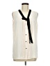 Anne Klein Ivory Sleeveless Blouse Size M - photo 1