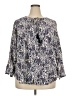 Daniel Rainn 100% Rayon Blue 3/4 Sleeve Blouse Size 2X - photo 1