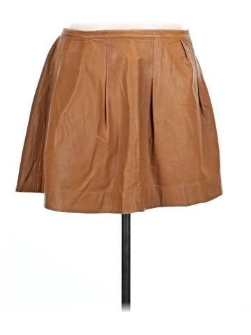 Rebecca Taylor Faux Leather Skirt (view 1)