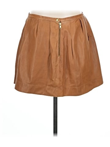 Rebecca Taylor Faux Leather Skirt (view 2)