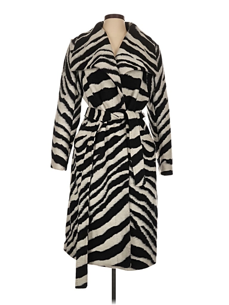Pre-owned Dawn Levy Coat In Ivory
