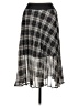 Topshop 100% Polyester Plaid Silver Casual Skirt Size 6 - photo 2