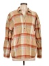 PrAna Plaid Tan Long Sleeve Blouse Size L - photo 1