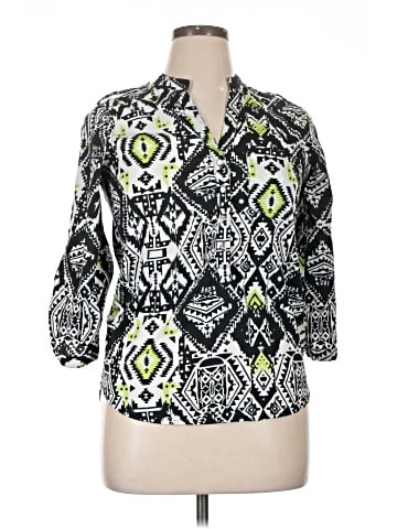 Fashion Web 3/4 Sleeve T-Shirt (view 1)