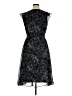 Karin Stevens 100% Polyester Paisley Black Cocktail Dress Size 14 - photo 2
