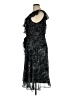 Karin Stevens 100% Polyester Paisley Black Cocktail Dress Size 14 - photo 5