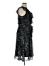 Karin Stevens 100% Polyester Paisley Black Cocktail Dress Size 14 - photo 4