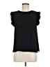 Naked Zebra 100% Polyester Black Short Sleeve Top Size M - photo 1