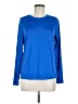 Hanes 100% Polyester Blue Long Sleeve T-Shirt Size M - photo 1