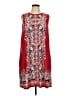 AB Studio Paisley Red Casual Dress Size L - photo 1