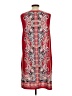 AB Studio Paisley Red Casual Dress Size L - photo 2