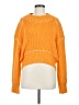 Line & Dot Orange Pullover Sweater Size M - photo 1