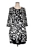 Nine West Graphic Black Casual Dress Size XL - photo 1
