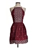 Alya Argyle Burgundy Casual Dress Size XS - photo 1