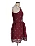 Alya Argyle Burgundy Casual Dress Size XS - photo 4