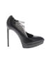 Saint Laurent 100% Leather Black Heels Size EU 37 1/2 - photo 1