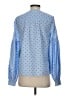 CeCe 100% Cotton Blue Long Sleeve Blouse Size S - photo 2