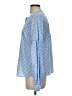 CeCe 100% Cotton Blue Long Sleeve Blouse Size S - photo 5