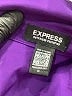 Express 100% Polyester Solid Purple Long Sleeve Blouse Size XL - photo 7