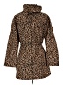 J.Crew Factory Store 100% Polyester Animal Print Brown Coat Size XS (petite) - photo 2