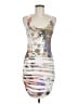 Twenty One Graphic Silver Cocktail Dress Size M - photo 1