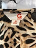G by GUESS 100% Polyester Animal Print Gold Long Sleeve Blouse Size M - photo 7