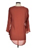Wishful Park 100% Polyester Brown 3/4 Sleeve Blouse Size M - photo 2