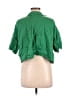Zara Green Short Sleeve Blouse Size M - photo 2