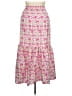 Unbranded 100% Polyester Floral Pink Casual Skirt Size XL - photo 2