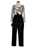 Aidan by Aidan Mattox 100% Polyester Silver Jumpsuit Size 0 - photo 2