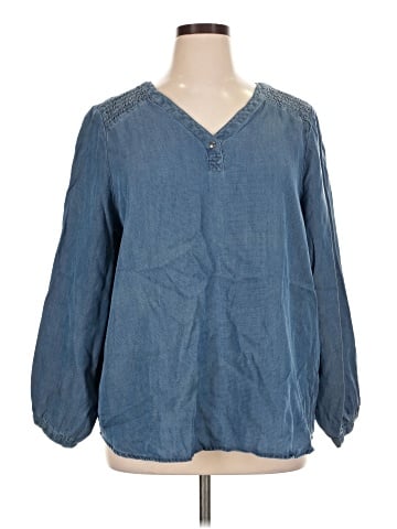 Christopher & Banks 3/4 Sleeve Blouse (view 1)