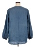 Christopher & Banks 100% Lyocell Blue 3/4 Sleeve Blouse Size XL - photo 2