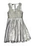 Soieblu Metallic Silver Cocktail Dress Size S - photo 2