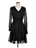 Taylor 100% Polyester Polka Dots Black Cocktail Dress Size 8 - photo 1