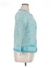 Coldwater Creek 100% Cotton Teal Jacket Size 14 - photo 4