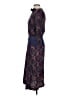 Karin Stevens 100% Rayon Paisley Blue Casual Dress Size S (estimated) - photo 5
