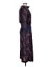 Karin Stevens 100% Rayon Paisley Blue Casual Dress Size S (estimated) - photo 4