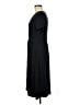L.L.Bean Solid Black Casual Dress Size M - photo 5