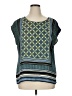 Valerie Stevens 100% Polyester Teal Short Sleeve Blouse Size XL - photo 1