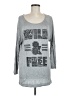 Freebird 100% Rayon Gray Long Sleeve Top Size M - photo 1