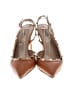 Valentino Garavani 100% Leather Brown Rockstud Slingback Pumps Size EU 37 - photo 2