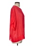 BCBGMAXAZRIA 100% Silk Solid Red Short Sleeve Silk Top Size L - photo 4