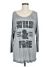 Freebird 100% Rayon Gray Long Sleeve Top Size M - photo 1
