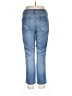 White House Black Market Chevron-herringbone Blue Jeans Size 12 - photo 2