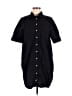 Old Navy 100% Cotton Black Short Sleeve Button-Down Shirt Size M - photo 1