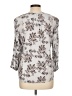 Fun2Fun 100% Rayon Gray 3/4 Sleeve Blouse Size L - photo 2