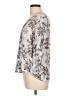 Fun2Fun 100% Rayon Gray 3/4 Sleeve Blouse Size L - photo 5