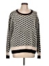 Cyrus Houndstooth Ivory Pullover Sweater Size L - photo 1