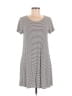 Old Navy Stripes Gray Casual Dress Size M - photo 1