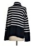 Gap 100% Cotton Stripes Blue Turtleneck Sweater Size S - photo 2